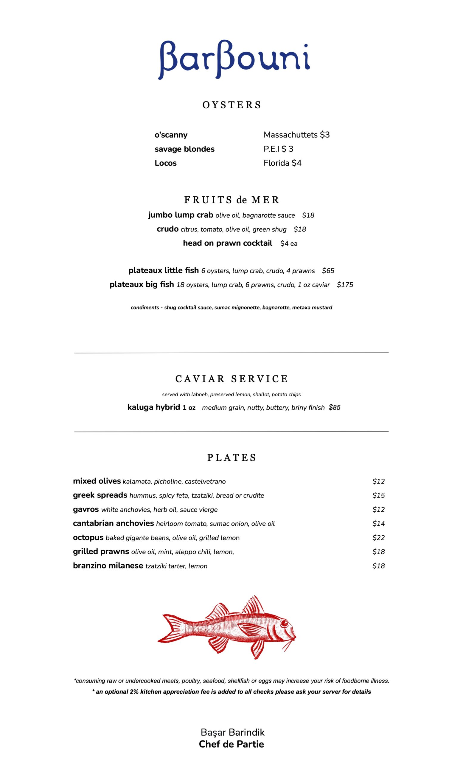 Menu Front