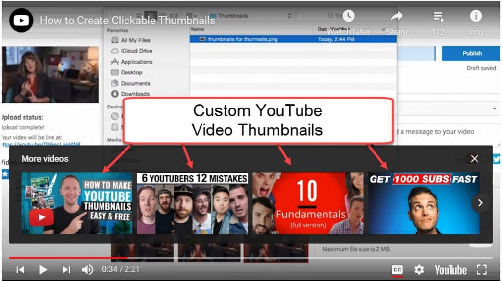 Custom YouTube Video Thumbnails